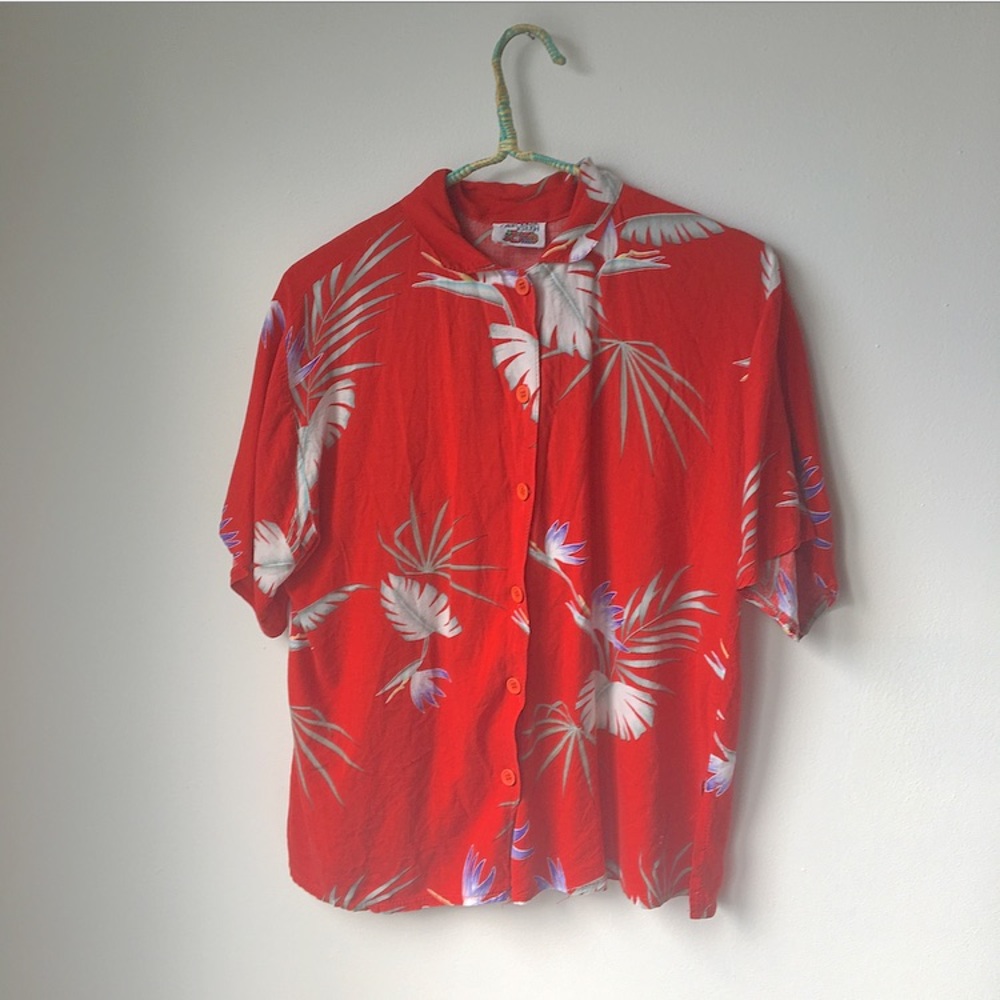 *VINTAGE* Hawaiian button down 🌺